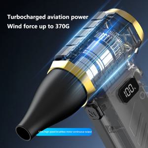 레노버 990000RPM 터보 제트 블로워 진공청소기 370G 송풍력 고속 에어 블로워 무선 압축 공기 먼지 제거기 휴대용 팬