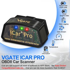 Vgate iCar Pro ELM327 V2.3 OBD 2 OBD2 자동차 진단 도구 WIFI 블루투스 4.0 IOS용 스캔 도구 ODB2 자동차 스캐너 PK ELM 327 V1.5