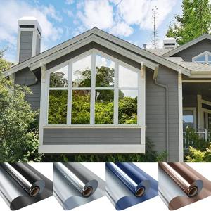 창 필름 개인 정보 보호 비닐 유리 창 편도 주간 개인 정보 보호 정적 집착 차단 자동차 용 자외선 반사 접착 비닐