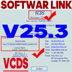 업데이트 소프트웨어 VAG COM VCDS OBD2 스캐너 HEX V2 USB 인터페이스 (폭스바겐 아우디 스코다 시트용) 무제한 VIN 지원 Atmega162 다국어 지원 도구
