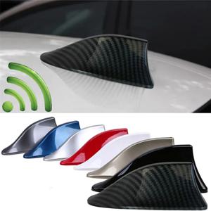 새로운 유니버설 카본 파이버 스타일 자동차 루프탑 마운트 샤크핀 안테나 자동차 라디오 AM FM 안테나 신호 증폭기