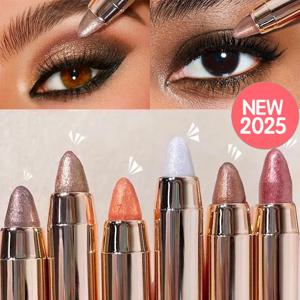 6가지 컬러 더블 엔드 아이섀도우 스틱 – 방수, 오래 지속, 매트 & 글리터, 컨투어, 하이라이트, 인증, 남녀공용