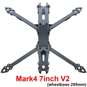 Mark4 V2 Mark 4 7인치 295mm / 8인치 367mm / 9인치 387mm / 10인치 427mm FPV 카메라 키트용 3K 전체 탄소 섬유 TrueX 프레임 완료