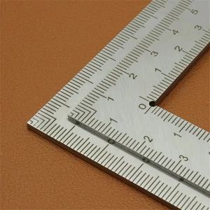 미니 스테인리스 스틸 L자형 양면 정밀 체중계, 눈금자 고정밀 측정 도구, 가죽 디자인, 금속 매트리