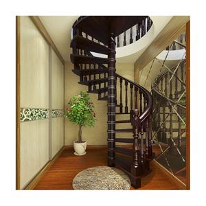 뜨거운 판매 전문 사용자 정의 베스트 셀러 나선형 사다리 실내 계단 나무 난간 전체 사다리 위아래로 계단