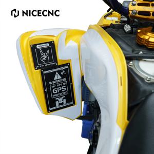 야마하 랩터 700 13-22 700R 16-22 YFZ450R 14-20 YFZ450 쿼드 부품용 ATV 4PCS 펜더 경고 태그 플레이트 배지 데칼 스티커