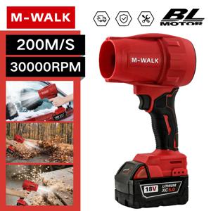 M-WALK 전기 터보제트 팬 30000r/min 초강력 바람 풍력 자동차 먼지 제거 도구 M 18V 배터리 핀 블로워용