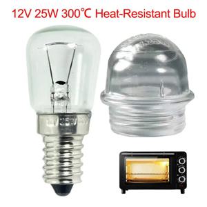 E14 오븐 전구 12V 25W 고온 방지 냉장고 램프 전구 교체 주방 냉장고 재봉틀 전구