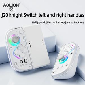 Aolion J20 Knight 무선 게임 패드(왼쪽 및 오른쪽 스위치 포함) NS Joycon 게임 액세서리용 맞춤형 조이스틱 모션 감지