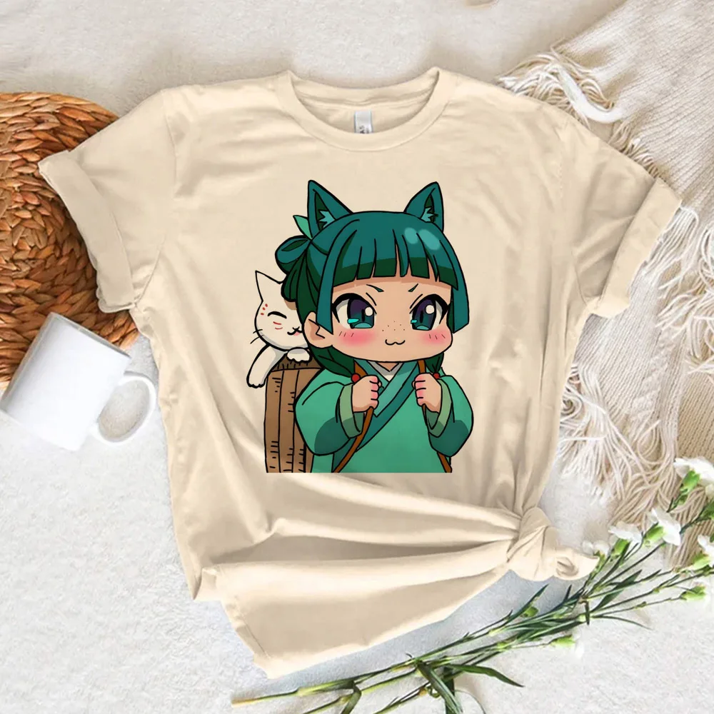 The Apothecary Diaries 티셔츠 여성 streetwear 디지털 클래식 티셔츠 한국 의류 그래픽 여성 파스텔 클래식 대학