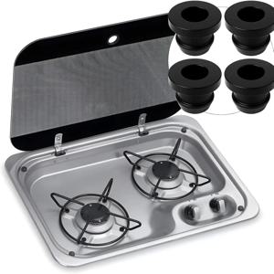 16 개/대 RV 스토브 고무 플러그 그로멧 슬리브 팬 호브 Motorhome Caravan Camper 44990000122 Van Camper 트레일러 액세서리