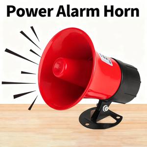 120dB 큰 소리의 산업용 경보 사이렌 혼 30W 고출력 12V 24V 220V 보안 사이렌 도난 방지 시스템 가정 공장용