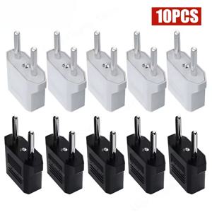 3/5/10개 유럽 플러그 소켓 미국형에서 유럽형 C타입 플러그 전기 소켓 미국에서 유럽형 전원 어댑터 여행용 충전기 변환기