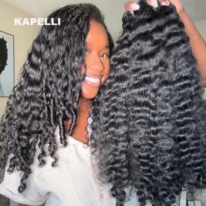 버마 곱슬머리 번들 인모 버마 베트남 생모 번들 1/3/4개 100% 미가공 이중 웨프트 헤어 익스텐션 붙임머리