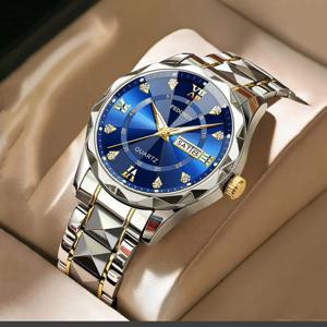 남성용 명품 시계 날짜 표시 쿼츠 시계 패션 비즈니스