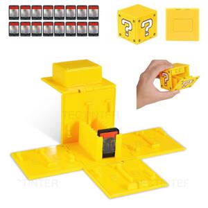 닌텐도 스위치 1/2/라이트/OLED용 게임 카드 케이스 16 슬롯 접이식 보관함 카트리지 사각형 휴대용 스위치 액세서리