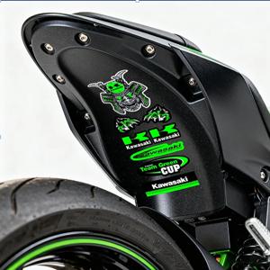 유니버설 가와사키 펜더 스티커 방수 데칼 (Z900 Z1000 Z800 Z750 Z650 닌자 400 650 ZX-6R ZX-9R 용)