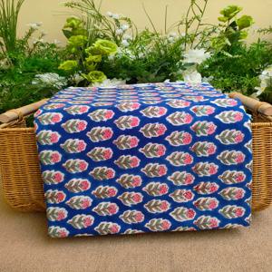 인도 블록 우드 프린트 지속 가능한 100% 면직물, 바느질, 퀼팅, 홈 데코용 고품질 부드러운 면직물