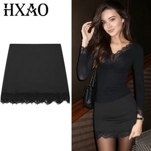 HXAO 새틴 레이스 스커트 반바지 여성 스커트 섹시한 미니 하이 웨이스트 퀼로트 우아한 펜슬 스커트 팬츠 여성 패션 파티 퀼로트