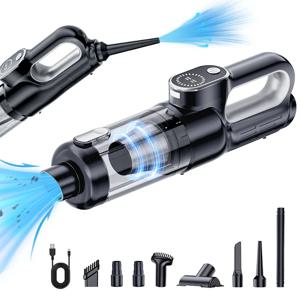 브러시리스 핸드헬드 진공청소기 무선 강력 흡입 휴대용 핸드 진공청소기 가정용 차량용 미니 충전식 LDE 차량 청소기 포함