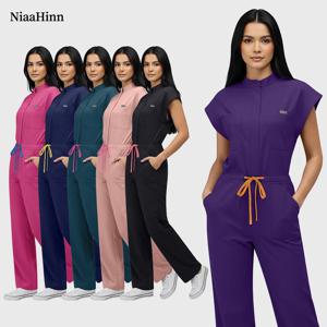 니아힌 수술실 스크럽 유니폼 풀세트 & 박쥐소매 원피스 애완동물 미용 작업복 (수의사 유니폼)