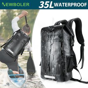 NEWBOLER 방수 가방, 하이킹, 카약, 보트, 카누, 수영, 캠핑, 방수 기능, 대용량 35L 백팩