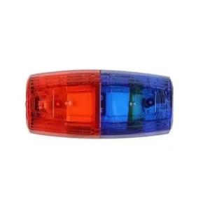 빨간색/파란색 LED 경찰 어깨 클립 라이트 위생 작업자 안전 순찰 경보 플래시 신호 스트로브 램프 경고등