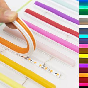 6mm 8mm 12mm S 구부릴 수 있는 별도의 유연한 실리콘 네온 3528SMD Led 스트립 12V LED 네온 사인 방수 IP67