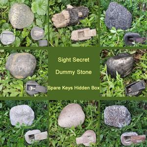 크리 에이 티브 야외 정원 키 금고 홈 RV 예비 키 금고에 대한 돌 안전 저장 상자에 숨겨진 바위 숨기기 키