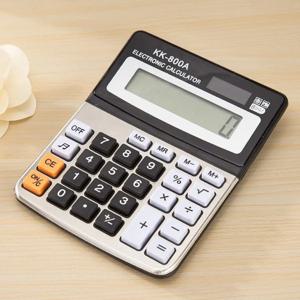 계산기 KK-800A 금속 데스크탑 대형 글꼴 와이드 계산기 8 제조업체 도매가 있는 비즈니스 컴퓨터 사무용품