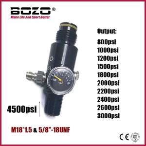 마커 압축 공기 Co2 실린더 병 탱크 조절기 밸브 4500psi 입력 800psi ~ 3000psi 출력