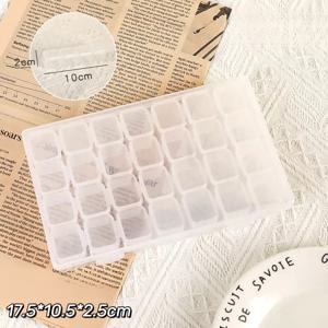 28칸 플라스틱 보석 보관함, 목걸이, 귀걸이, 반지 정리함