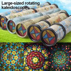 클래식한 다채로운 만화경, 3면 거울 디자인, 접이식, 시대를 초월한 교육용 장난감
