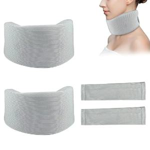 조절 가능한 경추 목 지지 스펀지 목 보호대, 수면용 통기성 편안한 목 보호대, 수면 보조 목 베개