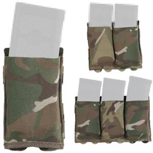 5.56/7.62 매거진 파우치 전술 Molle Mag 파우치 싱글 더블 트리플 매거진 보관 가방 Airsoft Vest 용 사냥 탄성 상자