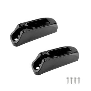 2 피스/세트 보트 잼 클리트 자동 잠금 로프 블랙 나일론 클램 클리트 코드 텐셔너 러너 카누 카약 서핑 마린