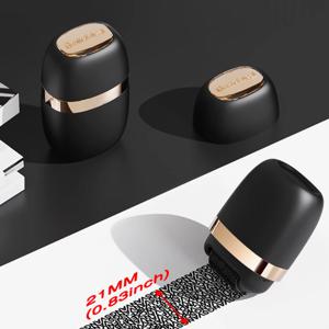 ID 보호기 잉크 롤러 와이드 신원 도용 방지 데이터 개인 정보 보호를 위한 기밀 롤러 서명 스탬프 21mm 스크롤 너비