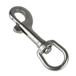 회전 스냅 후크 스프링 클립 플래그 폴 클립 스쿠버 다이빙 클립 개 가죽 끈 용 스프링 후크 단일 종단 스테인레스 스틸 플래그