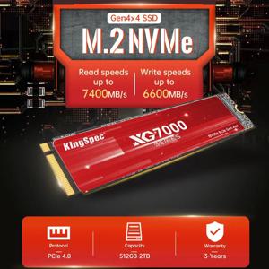 KingSpec 7400MB/s PCIe 4.0 M.2 NVMe 1TB 2TB 4TB 8TB 500GB 하드 드라이브 M2 NVMe 내장형 솔리드 스테이트 드라이브 (PS5 데스크탑용)