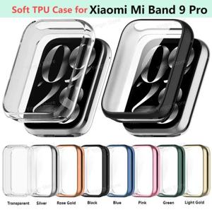 Xiaomi Mi band 9 Pro 용 소프트 TPU 케이스 Xiaomi Mi band9 Pro 용 스마트 시계 스트랩 범퍼 커버 화면 보호기