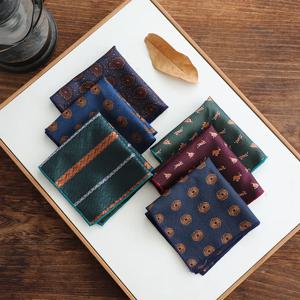 남성용 럭셔리 세트 포켓 스퀘어 꽃 다크 브라운, 레드 손수건, 물방울 무늬 줄무늬, 행키 턱시도, 가슴 수건, 웨딩 파티 크라바트, 23cm