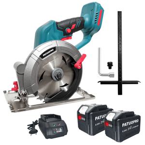 PATUOPRO 6 인치 브러시리스 원형 톱 소형 전기 톱 목재 금속 세라믹 타일 커터 Makita 18V 배터리 용 전동 공구