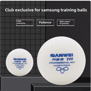 100 개 Sanwei 신소재 플라스틱 탁구 공 탁구 라켓 공 Abs 40 + 로봇 Raquetas De for Ping Pong club