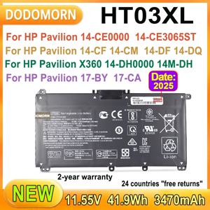 HP 파빌리온용 노트북 배터리, 3470mAh HT03XL, 15-DA 15-DB 15-DW 15-CS 15-DY 17-BY 17-CA 14-CE 14-CF 14-DF 14-DQ 14-DK, 인기 판매
