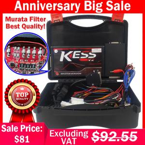 온라인 EU 레드 무라타 필터 Kess V2 V2.80 V5.017 & KTAG V7.020 4 LED OBD2 자동차 트럭 ECU 칩 튜닝 키트 무제한 수리 Ki