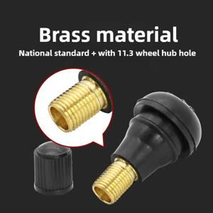 ATV 자동차 오토바이 튜브리스 타이어 밸브 줄기에 대 한 10Pcs TR412 스냅인 검은 고무 튜브리스 타이어 타이어 밸브 줄기