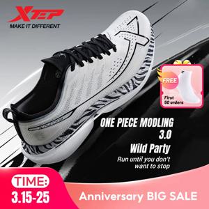 Xtep 원피스 모델 3.0 남성 운동화 2025 봄 편안한 안정성 쿠션 리바운드 레이싱 소프트 스니커즈 875219110030