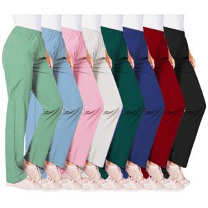 탄성 간호사 바지 여성 수술 가운 바지 여름 바지 검은 탄성 허리 대형 빠른 건조 의사 작업 바지