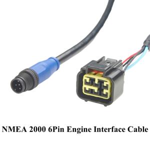 NMEA 2000 N2k 6핀 엔진 인터페이스 케이블 M12 5핀 - 6핀 엔진 06653-ZZ3-760HE Lowrance Simrad B&G Navico & Garmin용