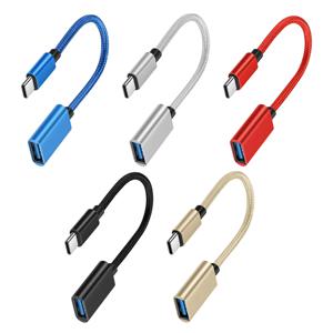 OTG 유형 C 케이블 어댑터 Xiaomi 용 유형 C 어댑터 커넥터에 USB Samsung S20 Huawei MacBook Pro 용 OTG 데이터 케이블 변환기